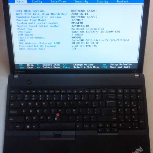 Lenovo TP E530 15.6&rdquo;/i5-3210M 2.50GHz/4GB DDR3 RAM/128GB SS OR 500GB HDD/80%New