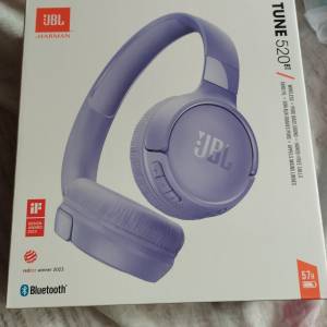 全新未開盒封 JBL Tune 520BT 無線頭戴式藍牙耳機（紫色）
