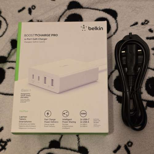 全新 belkin 108W Boost Charge Pro 4-Port GaN Charger