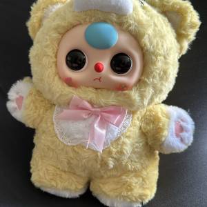 🧸娃三歲 Babythree｜小甜牙400%大體毛絨公仔「奶黃小熊」