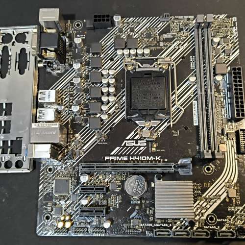ASUS H410M-K Micro ATX主版 ((正版Window10Pro)) Socket 1200 支援 第10代 處理器