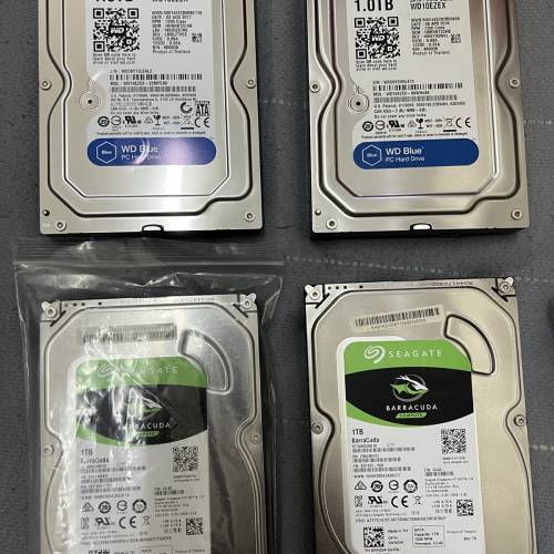 出售HDD機械硬盤1TB  2TB  3TB  4TB請睇內容價格