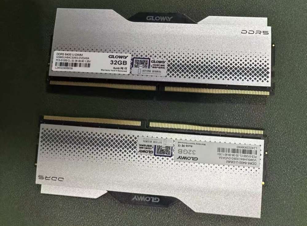 Gloway 光威龙武64G （32Gx2）DDR5 6400台式内存- 二手或全新RAM 記憶