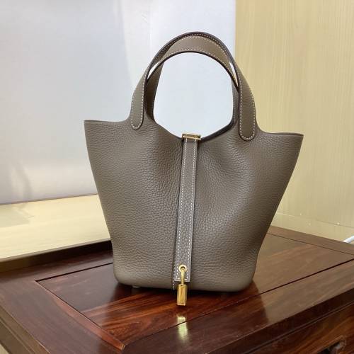 Hermes 菜籃子18cm 大象灰
