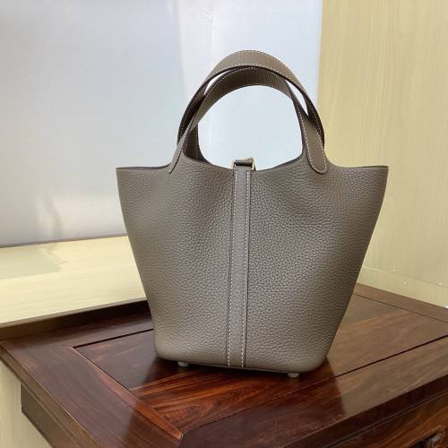 Hermes 菜籃子18cm 大象灰
