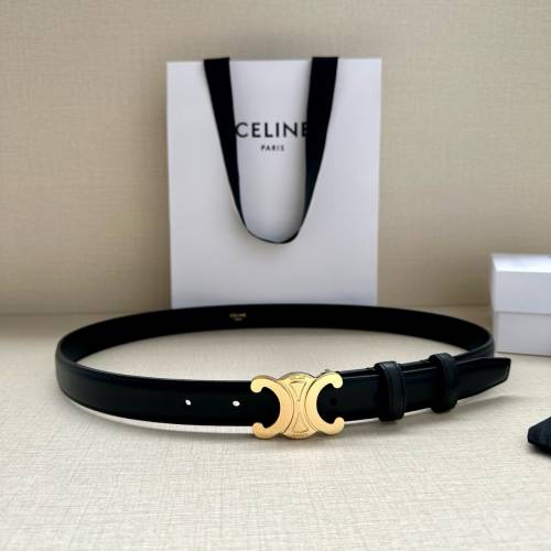 Celine 凱旋門扣女士皮帶