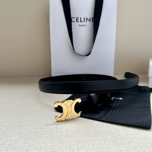 Celine 凱旋門扣女士皮帶