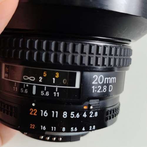 SELL almost brand NIKKOR AF 20MM 2.8 included the original lens hood HB-1=$1000