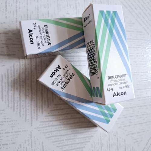 (3支) Alcon Duratears Sterile Oculra Lubricant Ointment 眼膏 3.5g No.05686