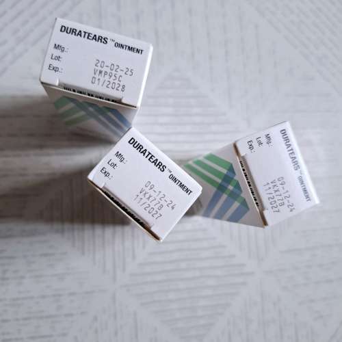 (3支) Alcon Duratears Sterile Oculra Lubricant Ointment 眼膏 3.5g No.05686