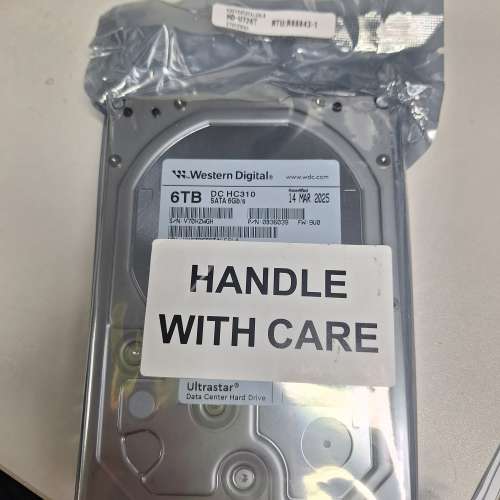 從代理取回WD 6TB H.D $1500