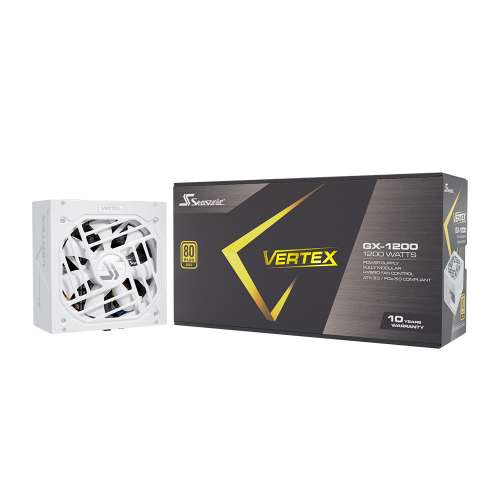 全新 SEASONIC VERTEX 80 PLUS GOLD GX-1200 WHITE