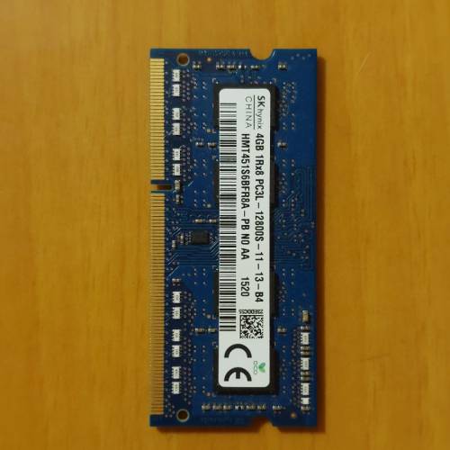 DDR3L 4GB 1600MHz 海力士 laptop Ram