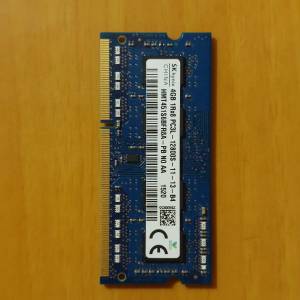 DDR3L 4GB 1600MHz 海力士 laptop Ram