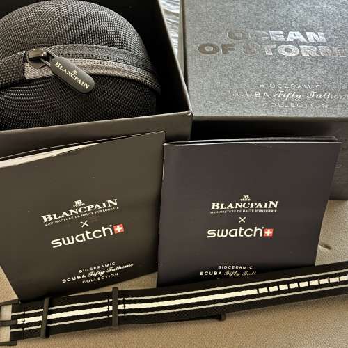 寶珀 Blancpain x Swatch Ocean of Storms 全黑潛水錶