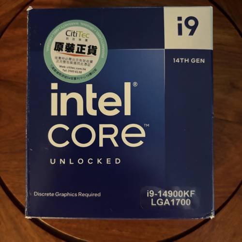 intel i9-14900KF 24 cores CPU處理器
