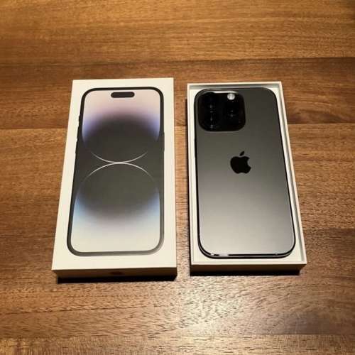 iPhone 14pro 256gb，港行雙卡，完美冇花，冇修冇拆，全套齊！