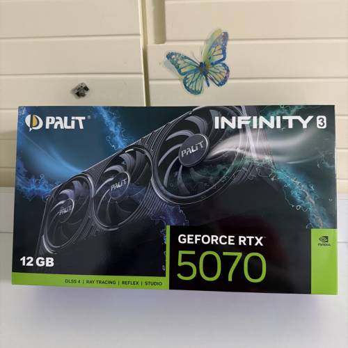 全新未開封有保養 Palit RTX 5070 infinity 3 12GB GDDR7