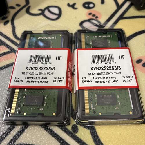 (so-dimm) kingston ddr4 3200 cl22 8gbx2