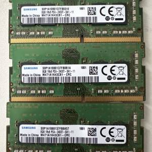 三星DDR4 8G 2400MHz筆記本內存條｜型號M471A1K43CB1-CRC