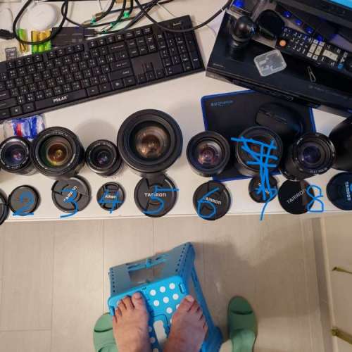 放6支副廠及有原廠NIKON AF或AFD及手動對焦變焦鏡全部共=$5000