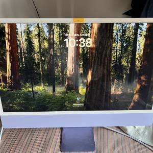 （螢幕有小缺陷，請看清楚描述。）Apple iMac M1 24吋 2021