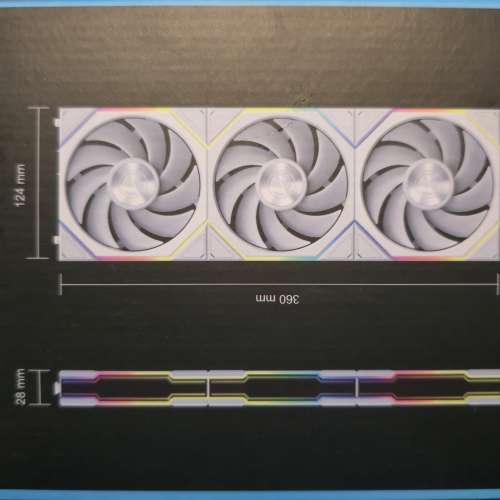 全新 LIAN LI UNI FAN TL120 Wireless 120mm ARGB (白色 3in1 風扇套裝)