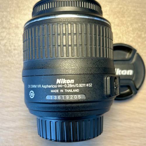 Nikon AF-S Nikkor 18-55mm 1:3.5-5.6G DX VR Aspherical 52mm