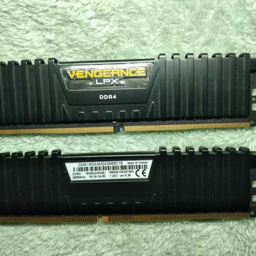 2 pcs of  CORSAIR 8GB (TOTAL 16 GB) 2666MHz GAMING RAM
