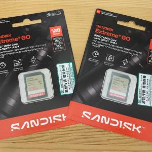 全新 SanDisk Extreme GO SDXC UHS-I 記憶卡 128GB