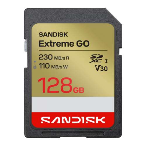全新 SanDisk Extreme GO SDXC UHS-I 記憶卡 128GB