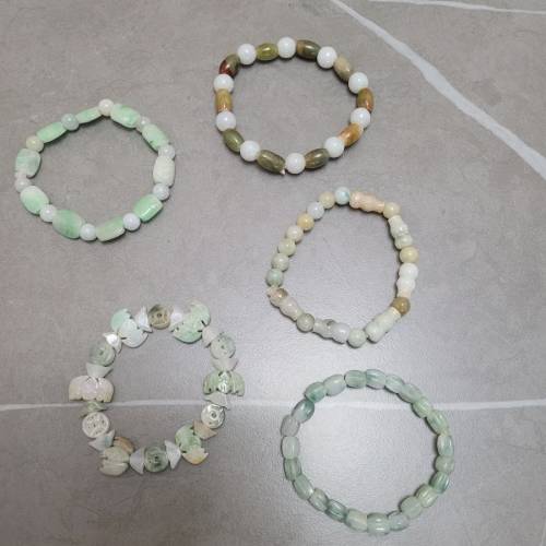 天然緬甸翡翠A貨特色手串
