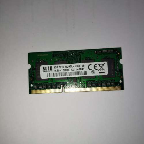集邦DDR3 1600Mhz 4GBx1 CL11筆記本記憶體
