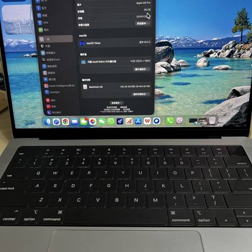 apple macbookpro m3pro 14寸 36G 512 銀