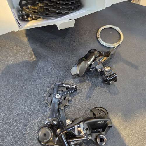 SRAM X4 7速 後變速器 及 7速波撥 及 7速飛輪