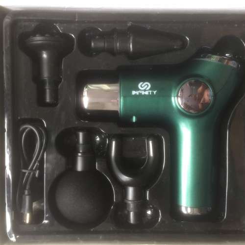 $150 95%新 INFINITY MFG21 小型肌肉按摩槍套裝 (IN-MFG21-GN) (極光綠)