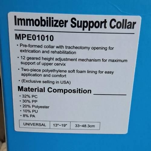 SoftGuards Immobilizer Support Collar (頸部固定器/堅固頸托)