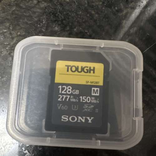 Sony SF-M Series Tough UHS-II SDXC SD 記憶卡 128GB [R:277 W:150] (SF-M128T)