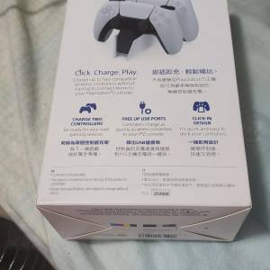 【清櫃組合】SONY 原裝 PS5 雙充電座 + PS5 手掣 (左菇微飄移)