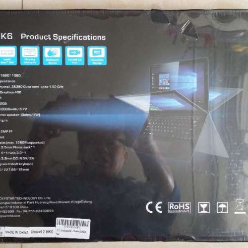 LAPTOP UBOOK6 NB 13.3&rdquo;LCD / Intel Z8350 1.92GHz CPU / ALL New NB