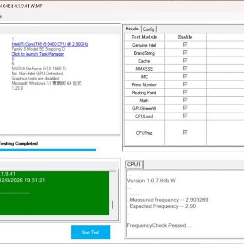 intel i5 9400 CPU
