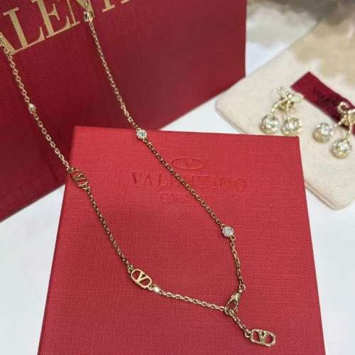 Valentino 櫻桃造型 頸鏈 女款 金色