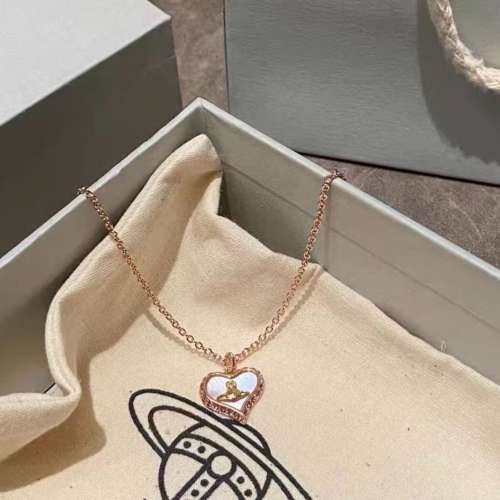 Vivienne Westwood 心形 頸鏈 女款 粉色