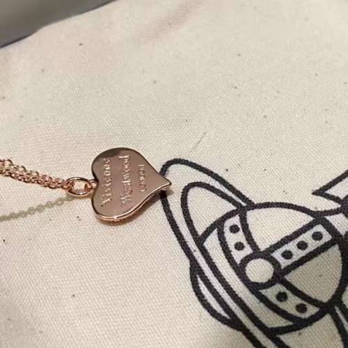 Vivienne Westwood 心形 頸鏈 女款 粉色