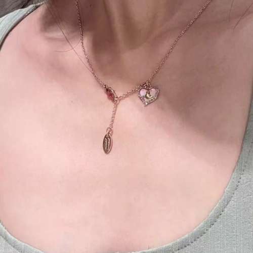 Vivienne Westwood 心形 頸鏈 女款 粉色
