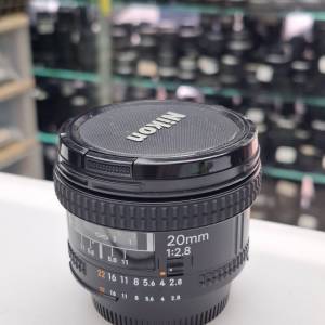 NIKON AF 20MM F2.8 95% NEW