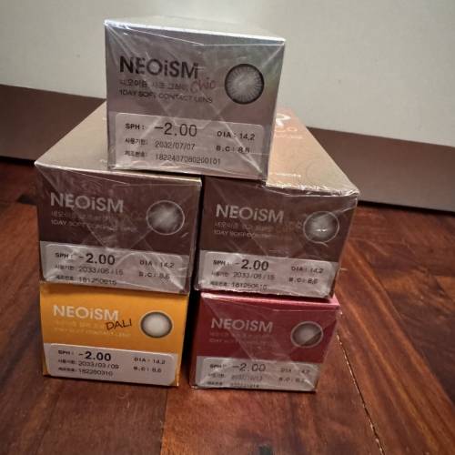 Neoism 隱形眼鏡 -200度 五盒 一盒50對