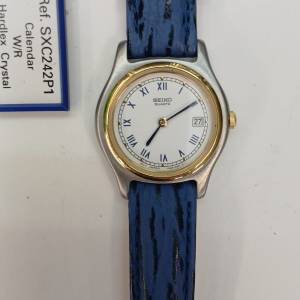 罕有全新Vintage Seiko1990 Lady's Cartier Vendome Style Quartz Watch