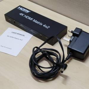大埔only》HDMI Matrix 4x2 訊號分線器