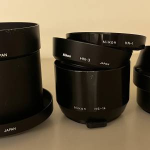 遮光罩: Nikon HN-1, HN-3, HS-14, 55mm, 67mm